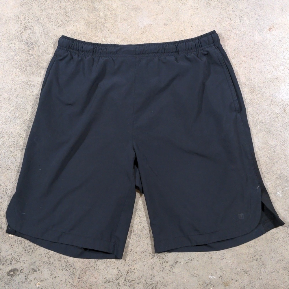 Layer 8 Womens Athletic Shorts Black Medium M Drawstring Elastic Waist Gym Run - Picture 2 of 9